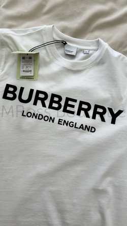 Белая футболка Burberry премиум класса