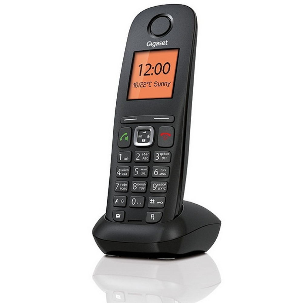 IР/трубка Gigaset A540H &lt;Black&gt; (трубка с ЖК диспл., заряд. у-во) стандарт-DECT, РО