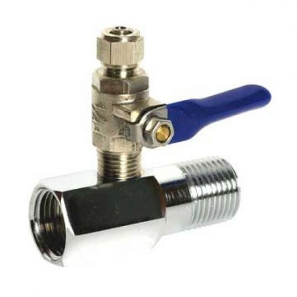 Вентиль шаровый-адаптер 1/2" - 1/4"