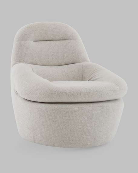 Лаунж-кресло Wait, светло-серый шенилл