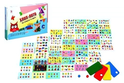 Хлоп-лото №2 "По буквам и цвету" (Ракета)