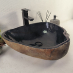 Раковина из речного камня RS-65104 48*43*15 0856