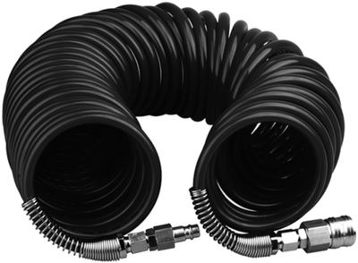Шланг Pegas спиральный черный полиуретановый   15м х 8мм