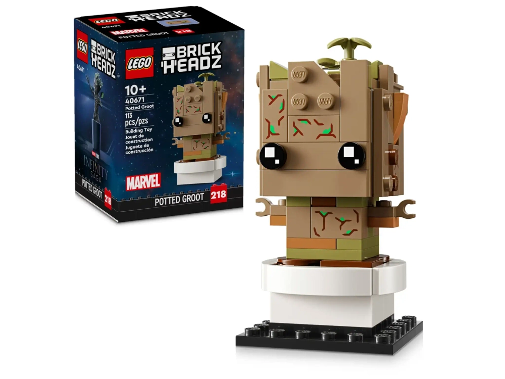 Конструктор LEGO BrickHeadz Marvel 40671 Грут в горшке