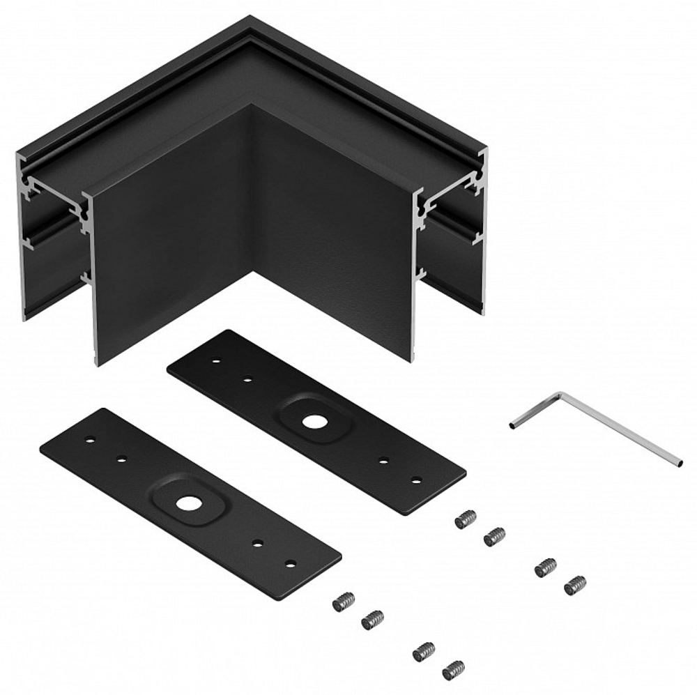 Соединитель угловой L-образный для треков накладных Hesby Lighting ElDeko HSBL_0053_1