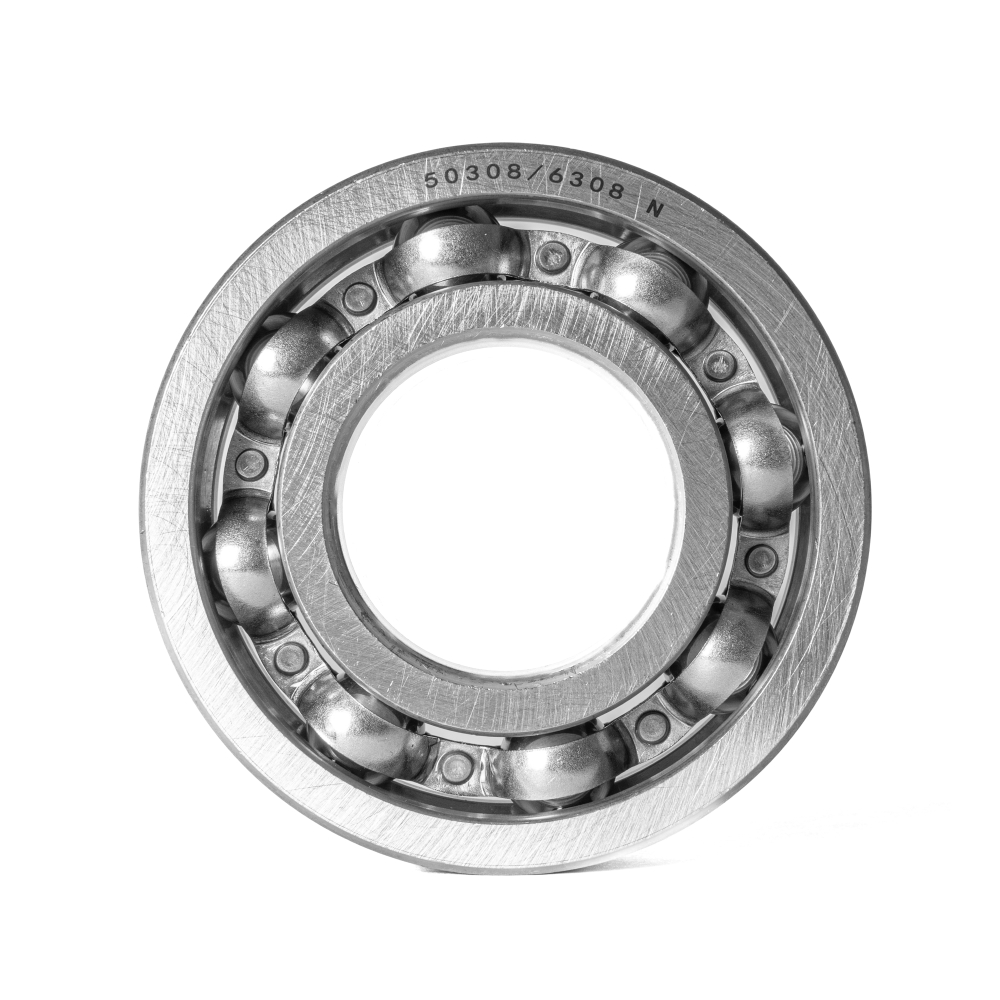 Подшипник шариковый радиальный однорядный открытый с проточкой на наружном кольце, 40х90х23 мм (КПП МТЗ, вал первичный заднего хода ГАЗ)