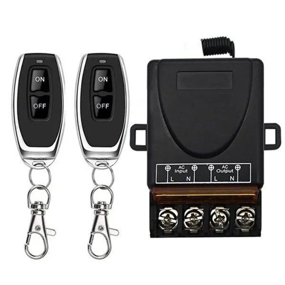 Радиоуправляемое реле 433Мгц NEURACUBE POW30 с двумя пультами (220V/30A)