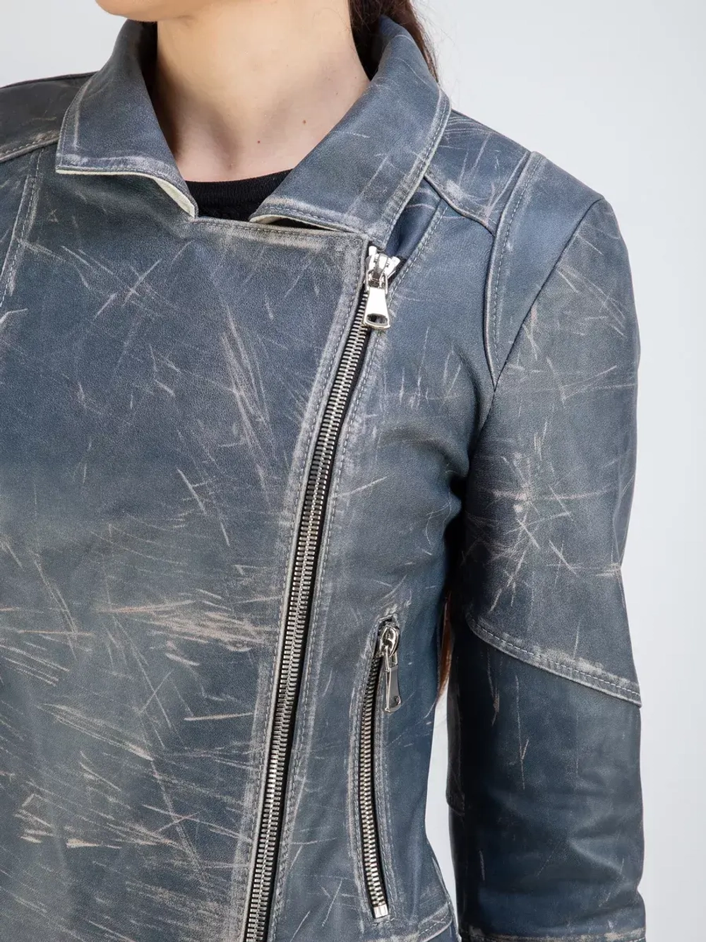 Куртка кожаная натуральная косуха