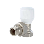 Вентиль ручной регулировки угловой STOUT - 1/2" (ВР/НР-американка, PN10, Tmax 120°C)