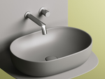 Умывальник чаша накладная овальная (цвет Антрацит Матовый) Element 600x415x135мм
