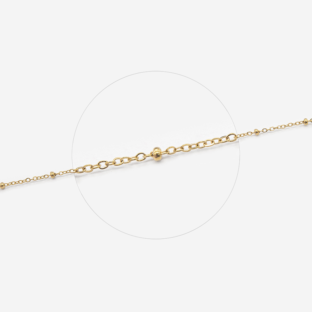 Цепь "Solar", звено 1мм, позолота