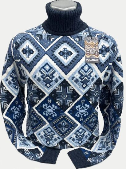 Pulltonic из шерсти и кашемира "Ромбический" Размеры (48-52)