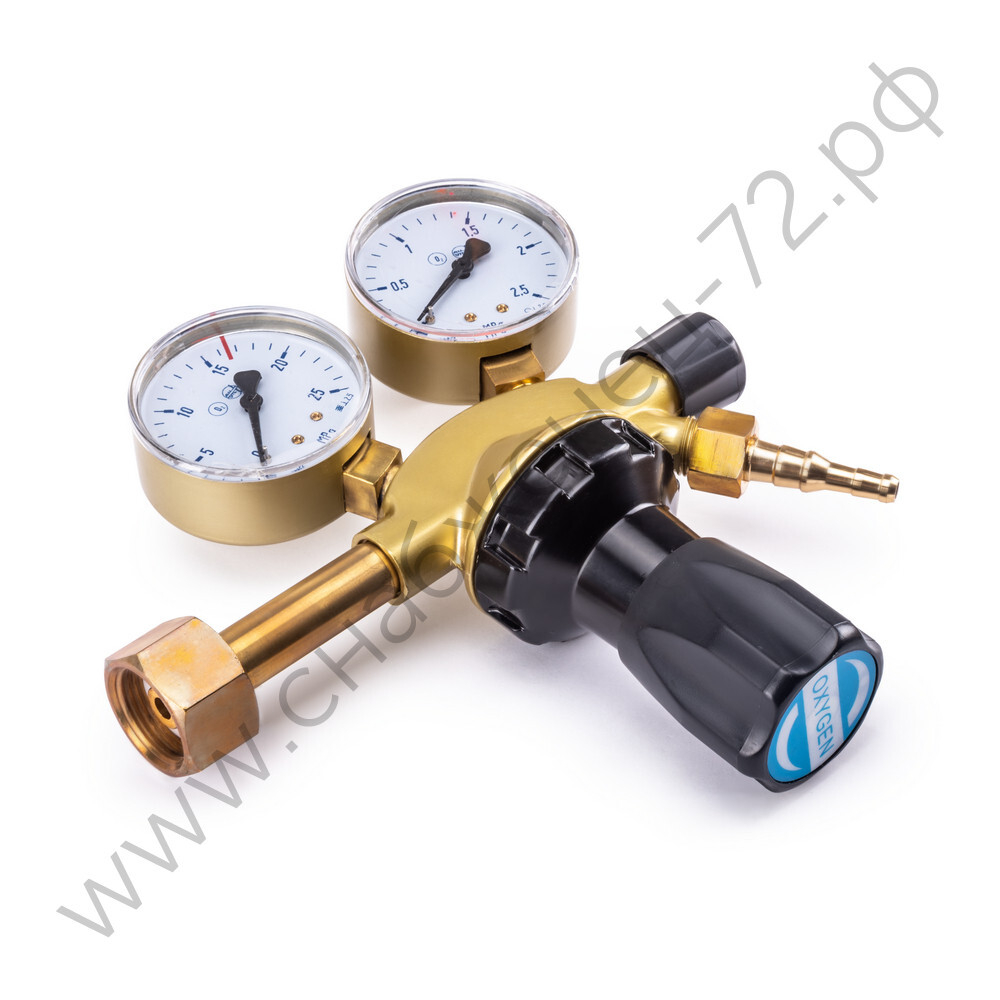 Редуктор FoxWeld GRE-1000 (кислородный, 2 манометра, вентиль, пр-во FoxWeld/КНР)