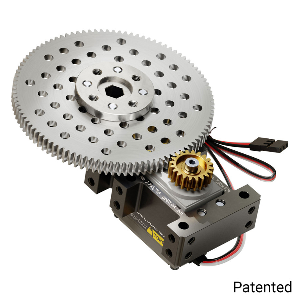 Stingray-5 Servo Gearbox (0.83 sec/60°, 12 RPM, 1750 oz-in Torque, 360° Rotation) - Feedback Mode