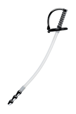 Уретральный катетер силиконовый со сменными фиксирующими кольцами 18 см