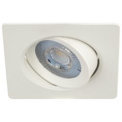 Светильник светодиодный встраиваемый ЭРА KL LED 21A-5 3K WH 5Вт 3000K квадратный поворотный белый матовый