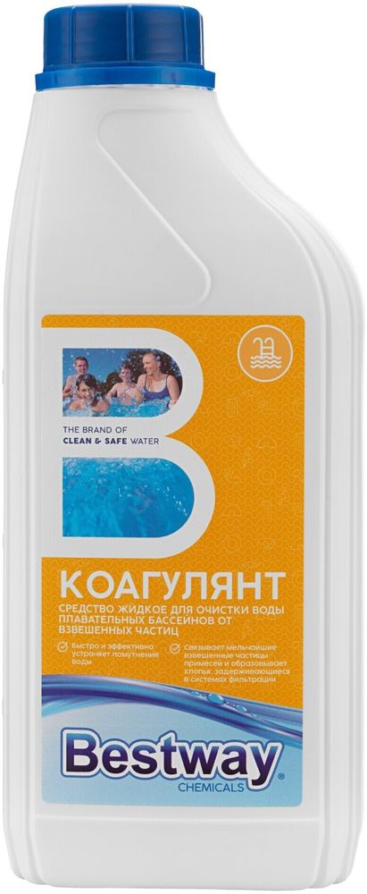 Средство для бассейнов Коагулянт Bestway для очистки воды от взвешанных частиц 3л