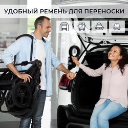 Детская коляска Sweet Baby Stella Plus Therma 2 в 1 427415 Dark Grey