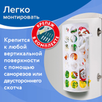 Держатель контейнер корзина XL для пакетов, мешков, бахил, 45×16×13 см, комплект крепежа.
