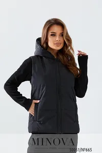 Жилет 665-черный Minova