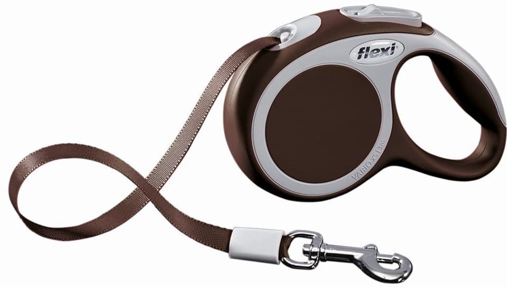 FLEXI рулетка Vario Compact XS (до 12 кг) лента 3 м коричневая