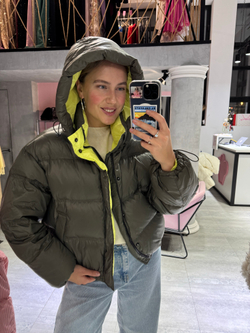 Пуховик Twin хаки