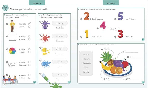 Italian for Everyone Junior 5 Words a Day