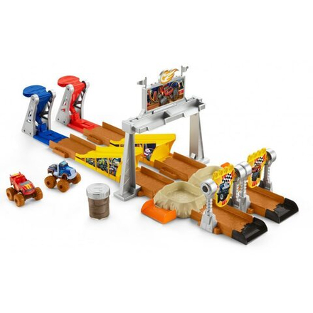 Price  (ИКЕА ФИСХЕР-ПРИСЕ)  -  Blaze - Набор гоночных трасс по грязи + 2 транспортных средства и слизь GVG53