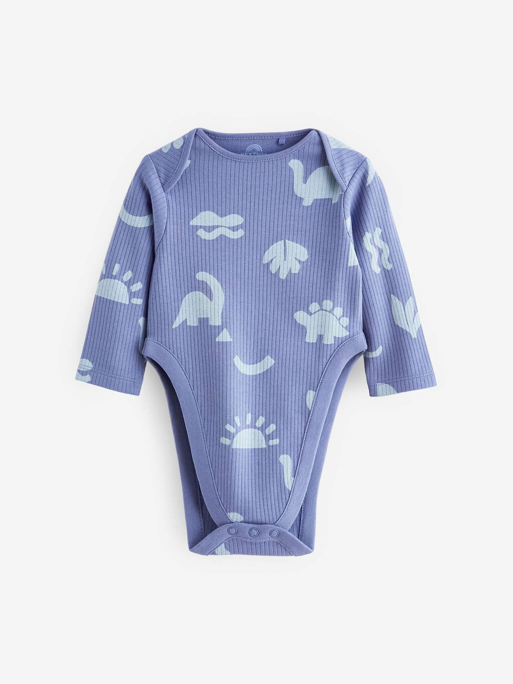 Боди с длинным рукавом для малышей с дисплазией тазобедренного сустава Next N44-794, 3 шт., Серый, Синий