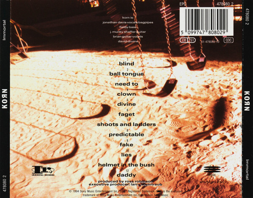 CD Korn - Korn (Европа)