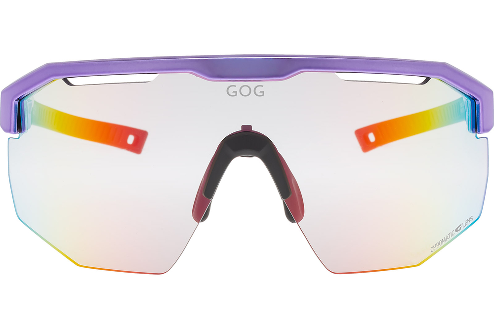 Спортивные очки с диоптриями GOG Argo C / Metallic Purple/Black / Reflex Red