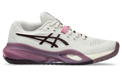Женские Кроссовки теннисные Asics Gel-Resolution X - sofr oat/dark aubergine