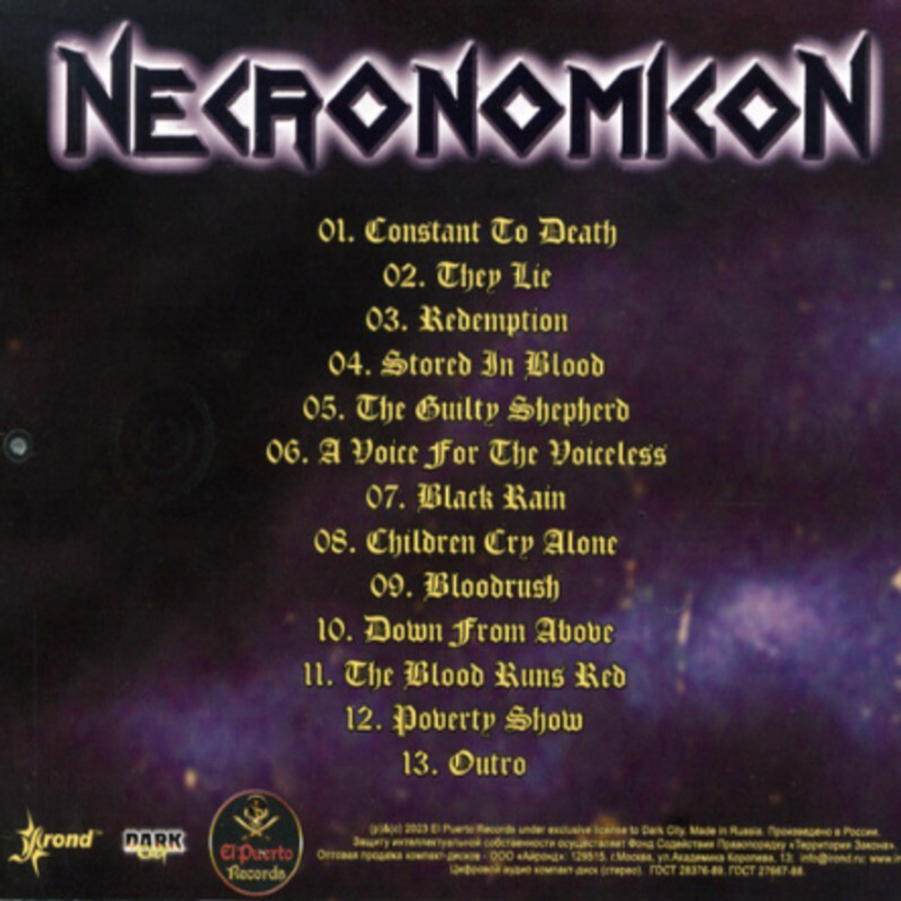 Necronomicon / Constant To Death (RU)(CD)