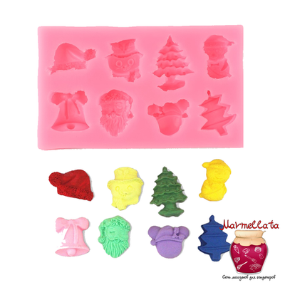 Молд силиконовый "Снежные", 11,8*7 см