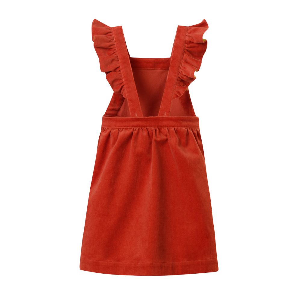 Сарафан из микровельвета цвета терракота