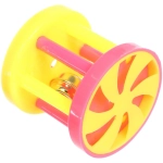 Игрушка для кошек «ИГРУЛИК», c колокольчиком, микс 2 цвета, d-4см, ( пакет с подвесом)