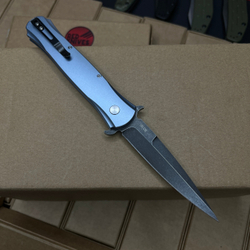 Нож Pro-Tech DON - небесная рукоять алюминий, клинок блэквош