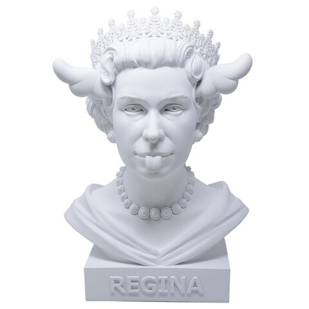 MEDICOM TOY X SYNC X D*FACE DOG SAVE THE QUEEN STATUE