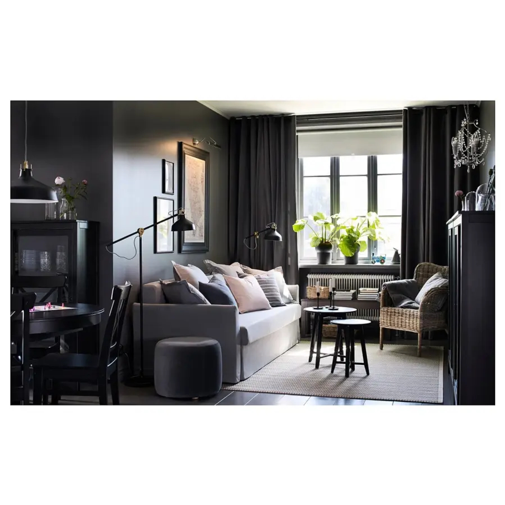 Столик придиванный - IKEA KRAGSTA, 35х45/49х51 см, черный, КРАГСТА ИКЕА