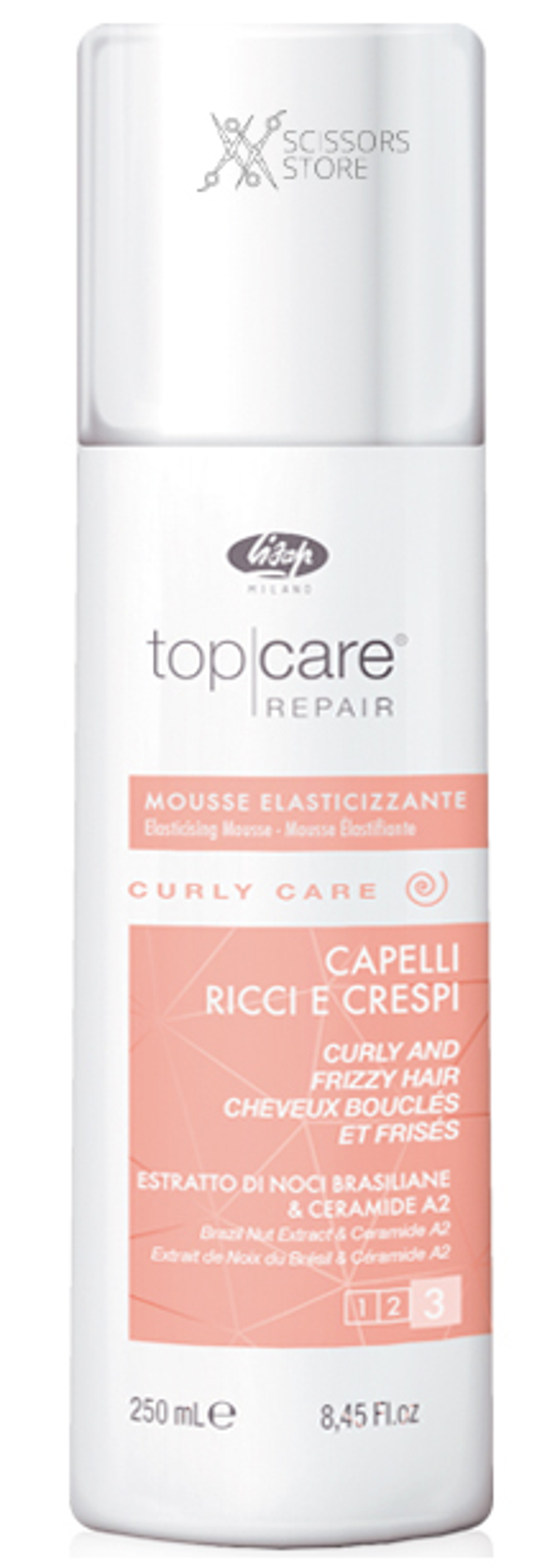 Тор Care Repair Elasticising Mousse Curly and Frizzy Hair | Разглаживающий мусс для вьющихся и непослушных волос 250 мл