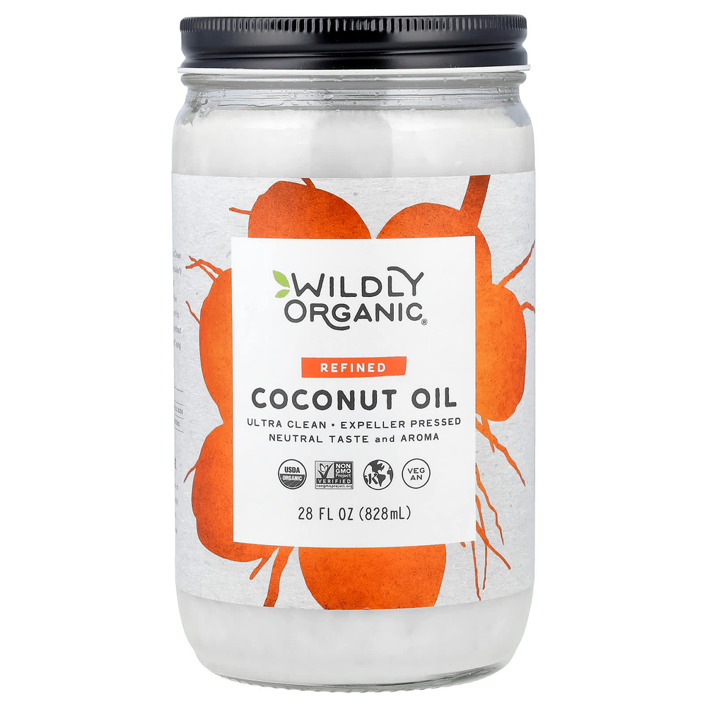 Wildly Organic, рафинированное кокосовое масло, 828 мл (28 жидк. унций)