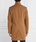 Хлопковое пальто h hyde standup c BOSS BLACK - коричневый(50502271)