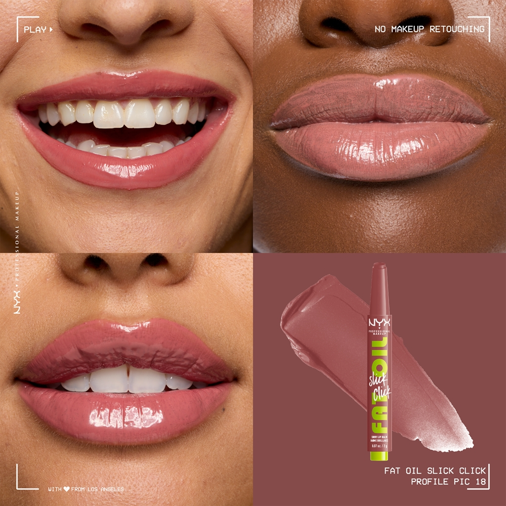 NYX Professional Makeup Fat Oil Slick Click - Тонирующий бальзам для губ оттенок, 2 g