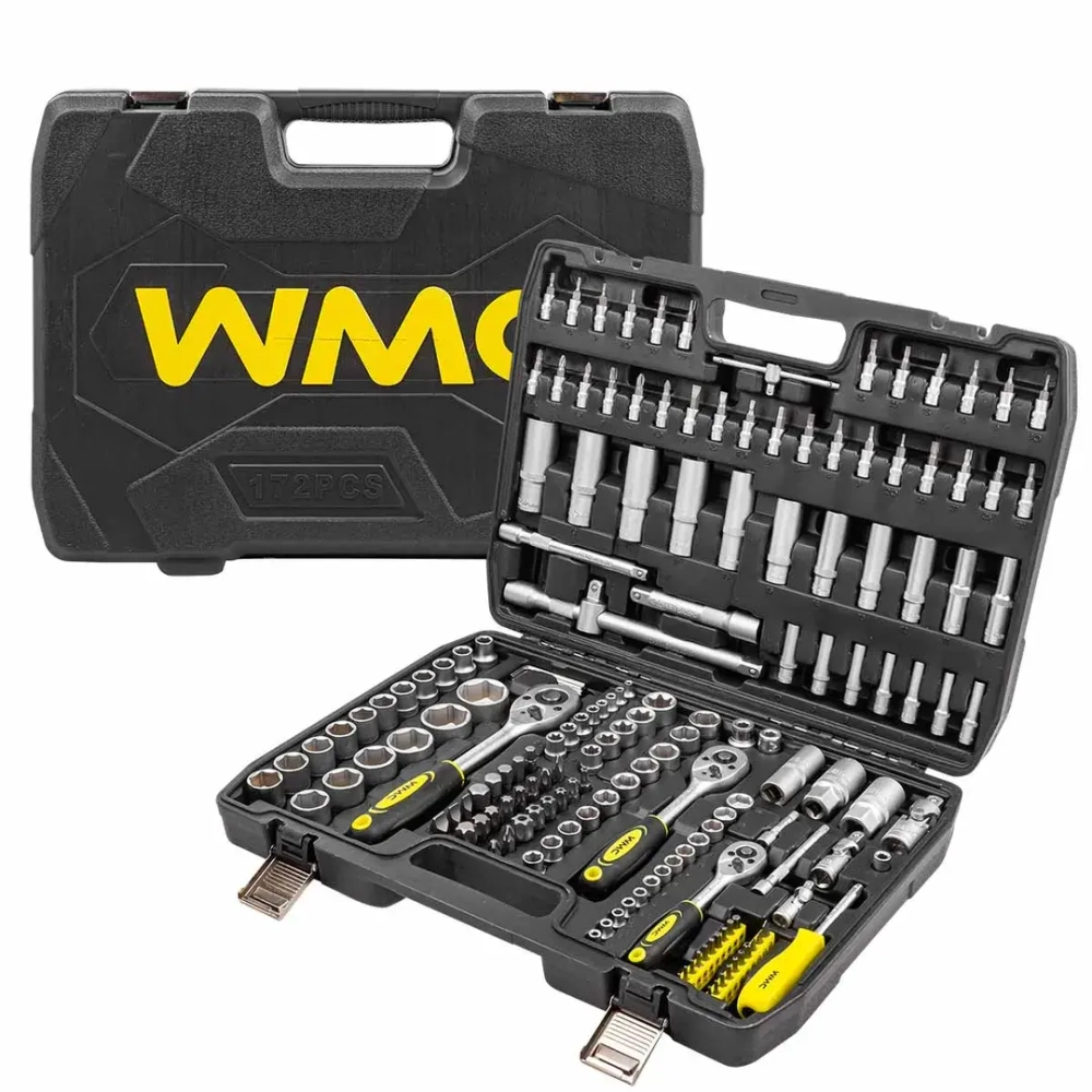 Набор инструментов 171 пр. 1/4'', 3/8'', 1/2''(6гр.) WMC TOOLS WMC-41723-5