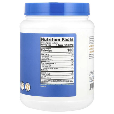 Nutricost, Концентрат сывороточного протеина, без добавок, 680 г (1,5 фунта)