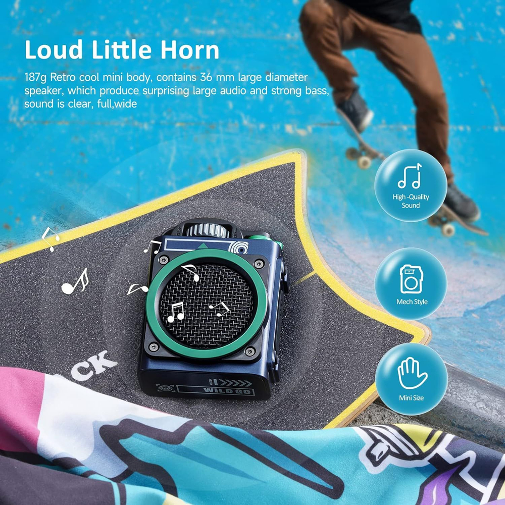 Беспроводная колонка Muzen Sticker красная