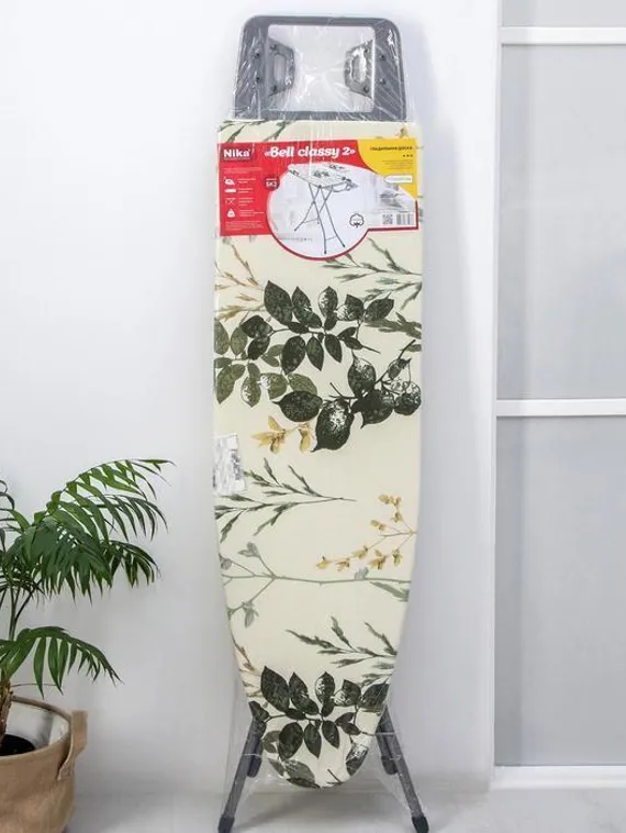 Доска гладильная Nika «Белль Классик 2», 112×34,5 см, два положения высоты 70, 80 см, европодставка, МИКС