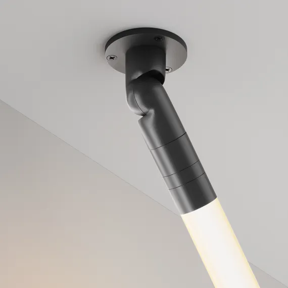 Шарнирное основание для накладного монтажа системы Shelf с вводом питания Technical c027cs-p-b