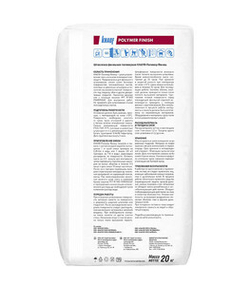 Шпаклевка полимерная Knauf (Кнауф) Полимер Финиш для сухих помещений белая 20 кг