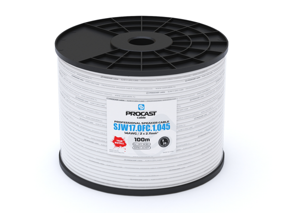 PROCAST cable SJW 17.OFC.1,045 - профессиональный инсталляционный круглый всепогодный спикерный кабель